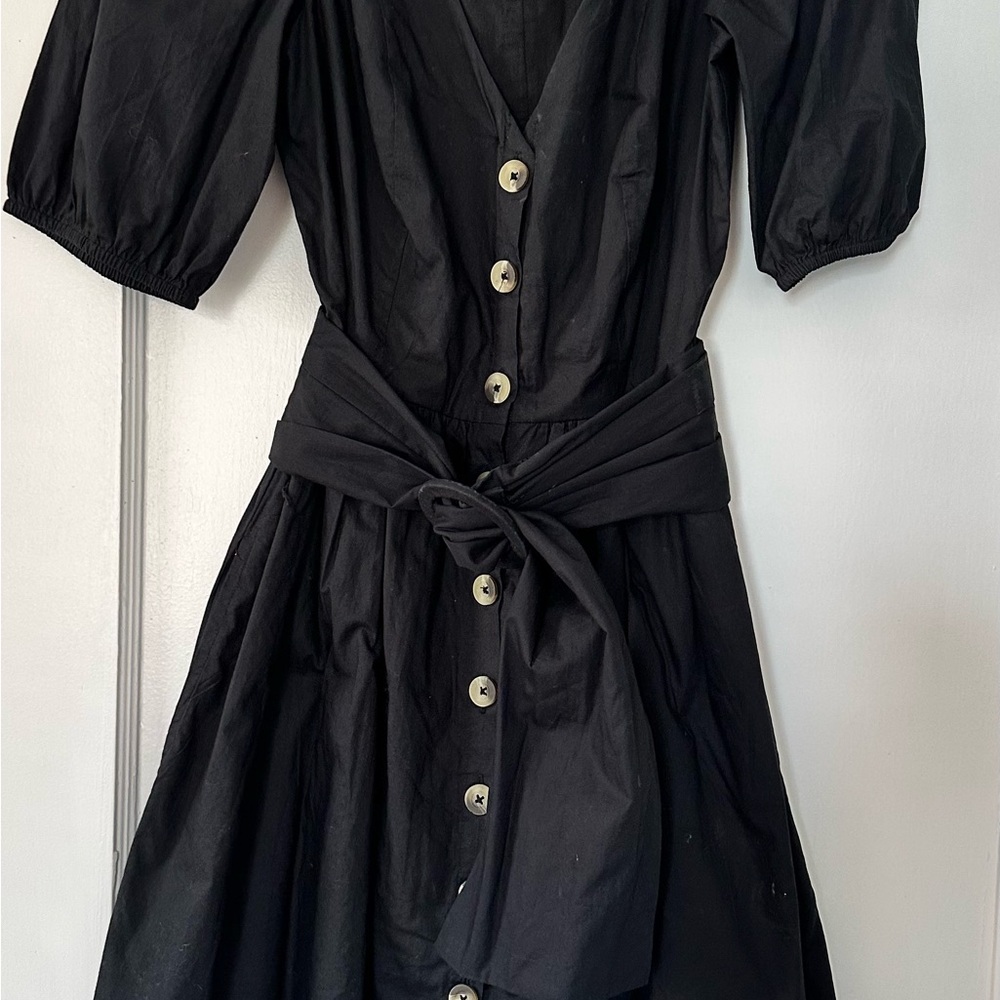 French Connection Black Long Sleeve Dress